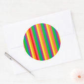 Sticker Rond Couleurs Arc-en-ciel Décor (Enveloppe)