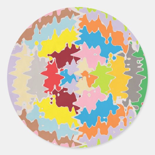 Sticker Rond Couleurs arc-en-ciel EBR : bilan énergétique (Devant)