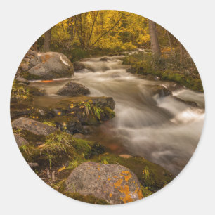 Sticker Rond Couleurs d'automne sur Crestone Creek