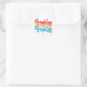 Sticker Rond Couleurs de Brooklyn (Sac)