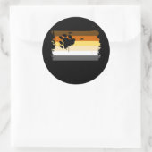 Sticker Rond Couleurs de la fierté de l'ours (Sac)