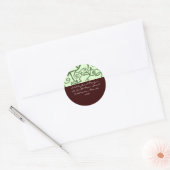 Sticker Rond Couleurs de la Terre (Enveloppe)
