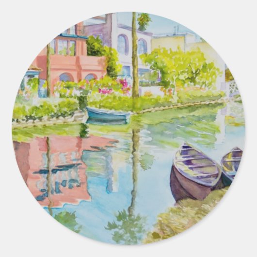 Sticker Rond Couleurs de Venise (Devant)