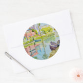 Sticker Rond Couleurs de Venise (Enveloppe)
