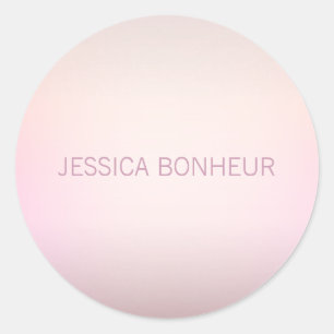 Sticker Rond Couleurs Douces Ombré Fondu