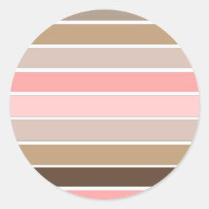 Sticker Rond Couleurs du coquillage de cône