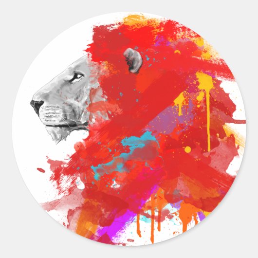 Sticker Rond Couleurs du Courage (Devant)