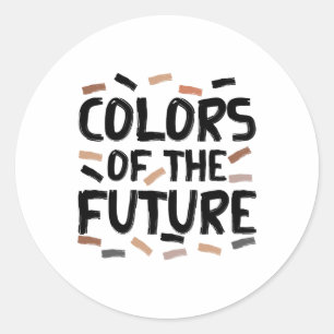 Sticker Rond Couleurs Du Futur Chemise Noir Mois Histoire Equ