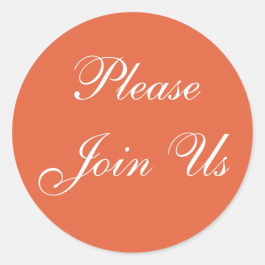 Sticker Rond Couleurs Invitations Koi (Devant)