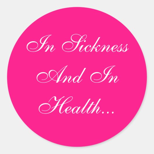 Sticker Rond Couleurs Invitations rose vif (Devant)