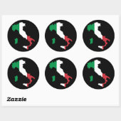 Sticker Rond Couleurs italiennes au démarrage (Feuille)
