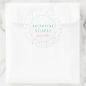 Sticker Rond Couleurs pastel Parsemées de blanc (Sac)