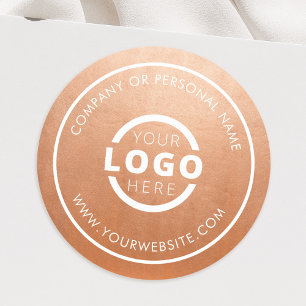 Sticker Rond Couleurs personnalisées Logo de l'entreprise Marqu