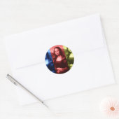 Sticker Rond Couleurs primaires Mona Lisa (Enveloppe)