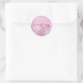 Sticker Rond Couleurs roses (Sac)