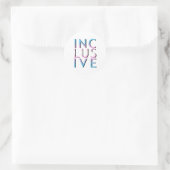 Sticker Rond Couleurs Trans Inclusives (Sac)
