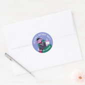 Sticker Rond Count von Count Numéro Cake Anniversaire (Enveloppe)