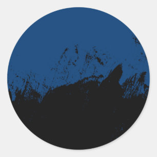 Sticker Rond Coup de pinceau 8