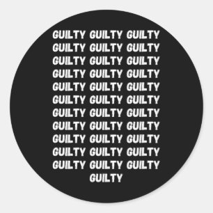 Sticker Rond Coupable sur &# ; compte Trump Verdict Président 2