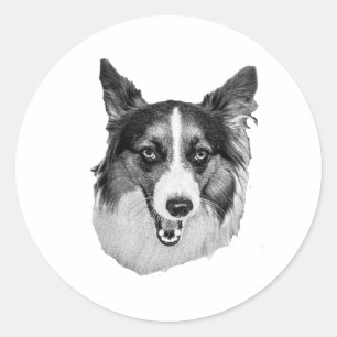Sticker Rond Coupe d'automne joyeuse