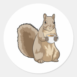 Sticker Rond Coupe de coffee