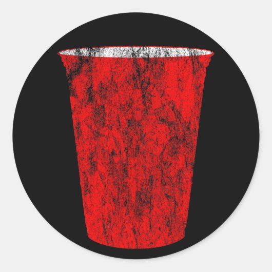 Sticker Rond coupe de fête (Devant)