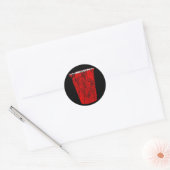 Sticker Rond coupe de fête (Enveloppe)