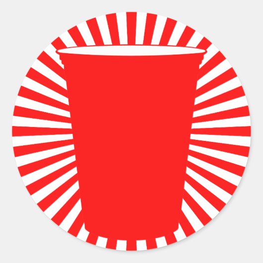 Sticker Rond coupe de fête (Devant)