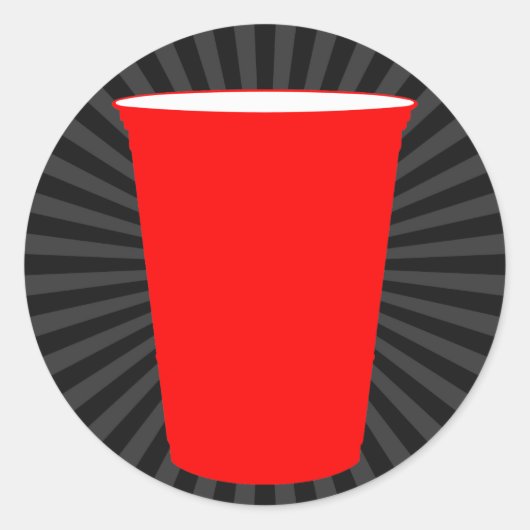 Sticker Rond coupe de fête (Devant)