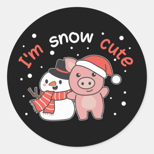 Sticker Rond Coupe de neige (Devant)