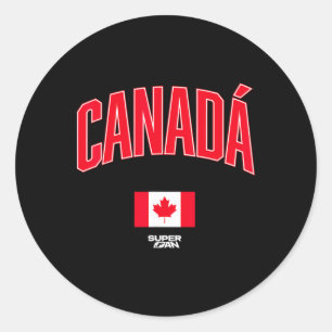 Sticker Rond Coupe du Monde des Supporters de Soccer Canada 202