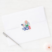 Sticker Rond Coupe Joe Biden (Enveloppe)