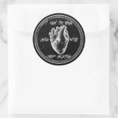 Sticker Rond Coupe-moi (Sac)