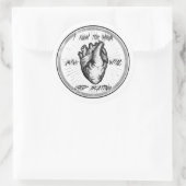 Sticker Rond Coupe-moi Open V2 (Sac)