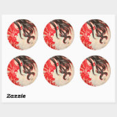 Sticker Rond Coupe vide de la révolution (Feuille)