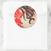 Sticker Rond Coupe vide de la révolution (Sac)