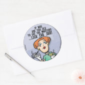 Sticker Rond Couper La moutarde (Enveloppe)