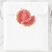 Sticker Rond Couper la pastèque (Sac)