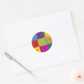 Sticker Rond Couper La Pop De Cheveux (Enveloppe)