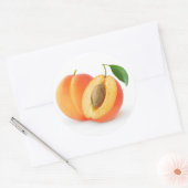 Sticker Rond Couper les abricots (Enveloppe)