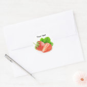 Sticker Rond Couper les fraises (Enveloppe)