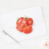 Sticker Rond Couper les tomates (Enveloppe)