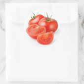 Sticker Rond Couper les tomates (Sac)