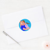 Sticker Rond couple (Enveloppe)