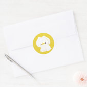 Sticker Rond Couple de canard mou (Enveloppe)