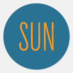 Sticker Rond Couple de soleil éclipse solaire aux États-Unis