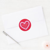 Sticker Rond Couple marié (Enveloppe)