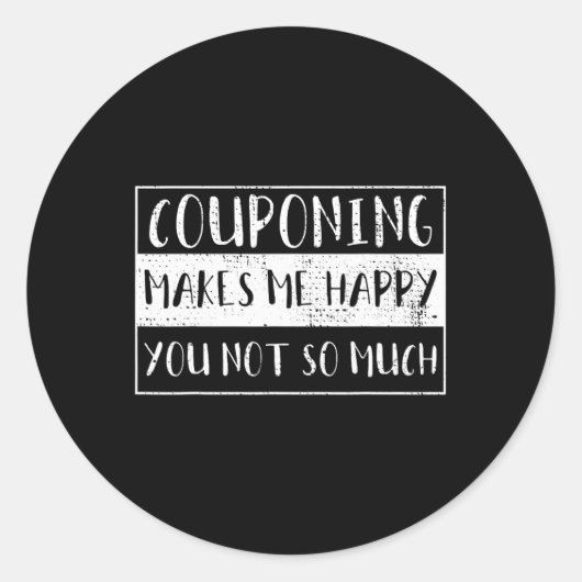 Sticker Rond Couponing Vintage (Devant)
