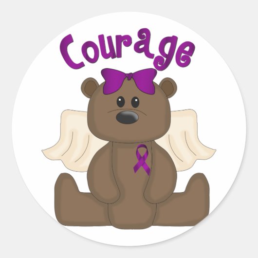 Sticker Rond Courage (Devant)
