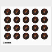 STICKER ROND COURAGE ! (Feuille)